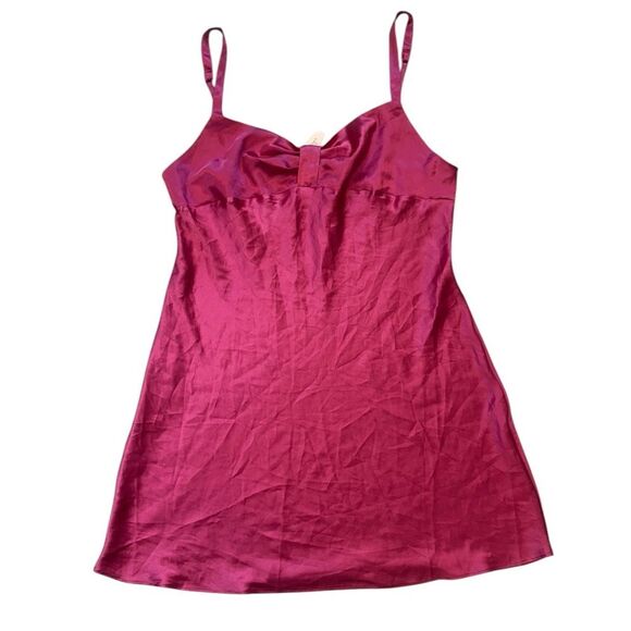 Victoria’s Secret Angels Slip Nightgown Size Large NWT Pink Bow Sleep Sexy - Picture 1 of 8